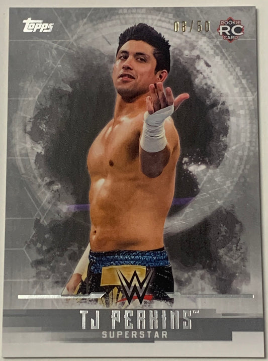 TJ Perkins 2017 WWE Topps Undisputed Parallel ROOKIE Card #8/50