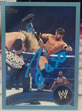 Justin Gabriel 2011 SIGNED WWE Topps Blue Parallel Card #737/2011