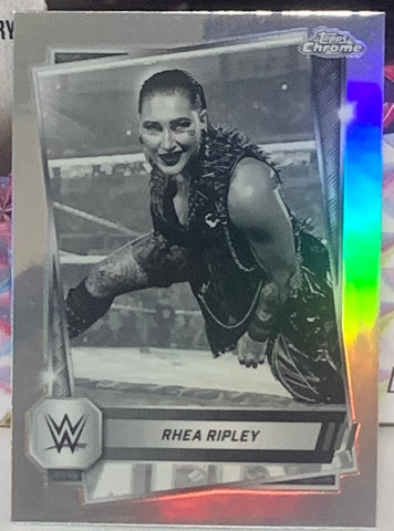 Rhea Ripley 2025 WWE NXT Topps Chrome SEPIA REFRACTOR Card