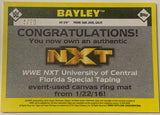 Bayley 2016 WWE NXT Topps Heritage Event-Used Canvas Ring Mat Card #24/50 (Only 50 Made)!!!