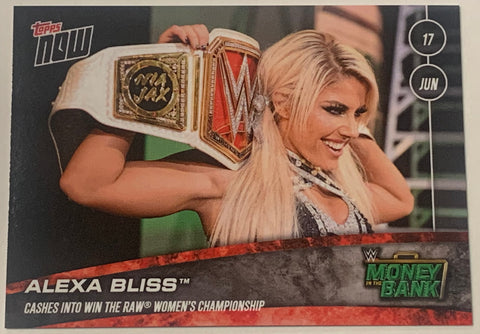 Alexa Bliss 2018 WWE Topps Now Card #41 (Hard To Find)!!!