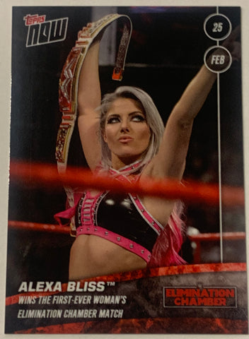 Alexa Bliss 2018 WWE Topps Now Card #7 (Hard To Find)!!!