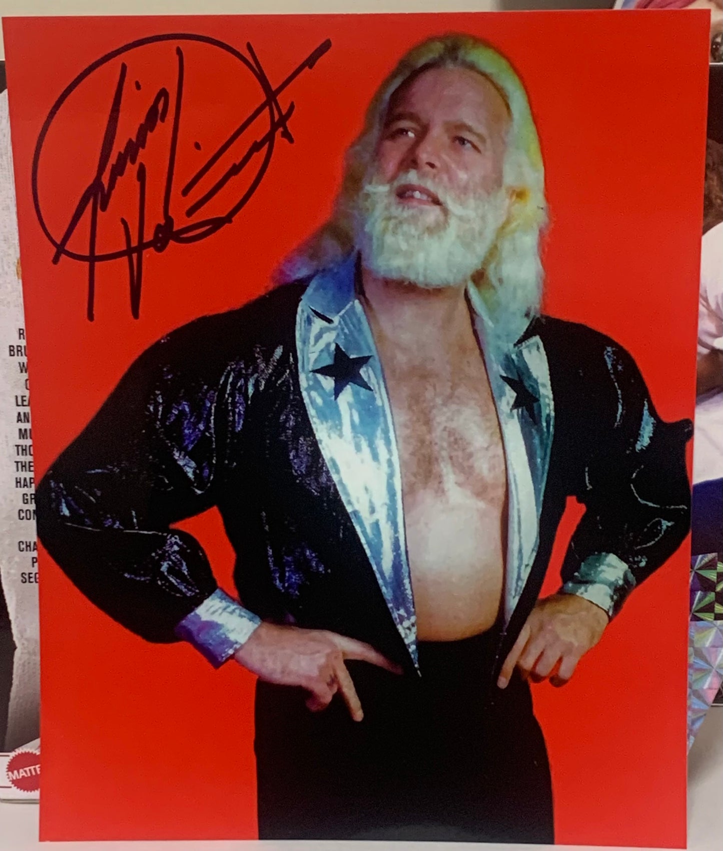 Jimmy Valiant Signed 8x10 Color Photo (Comes w/COA)