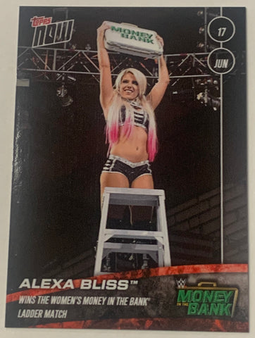 Alexa Bliss 2018 WWE Topps Now Card #39 (Hard To Find)!!!