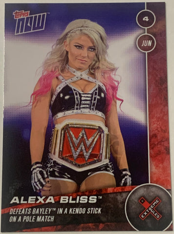 Alexa Bliss 2018 WWE Topps Now Card #102 (Hard To Find)!!!