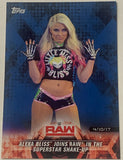 Alexa Bliss 2018 WWE Topps RAW Parallel Card #66/99 (Only 99 Made)!!!