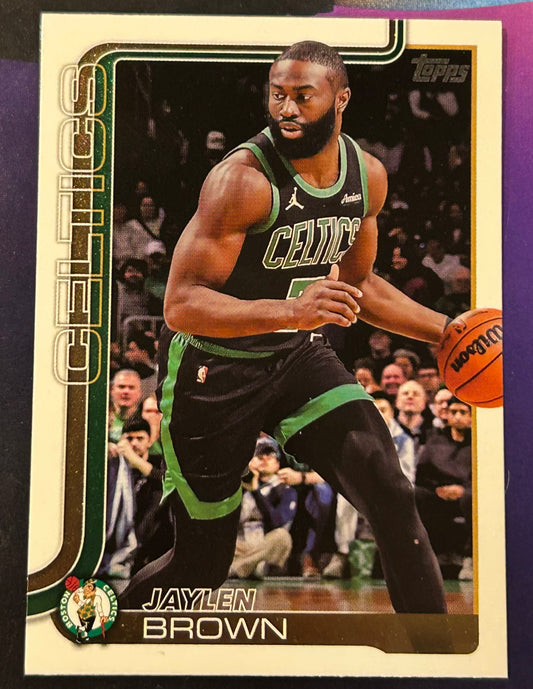 * Jaylen Brown 2025-26 Topps NBA Card BOSTON CELTICS