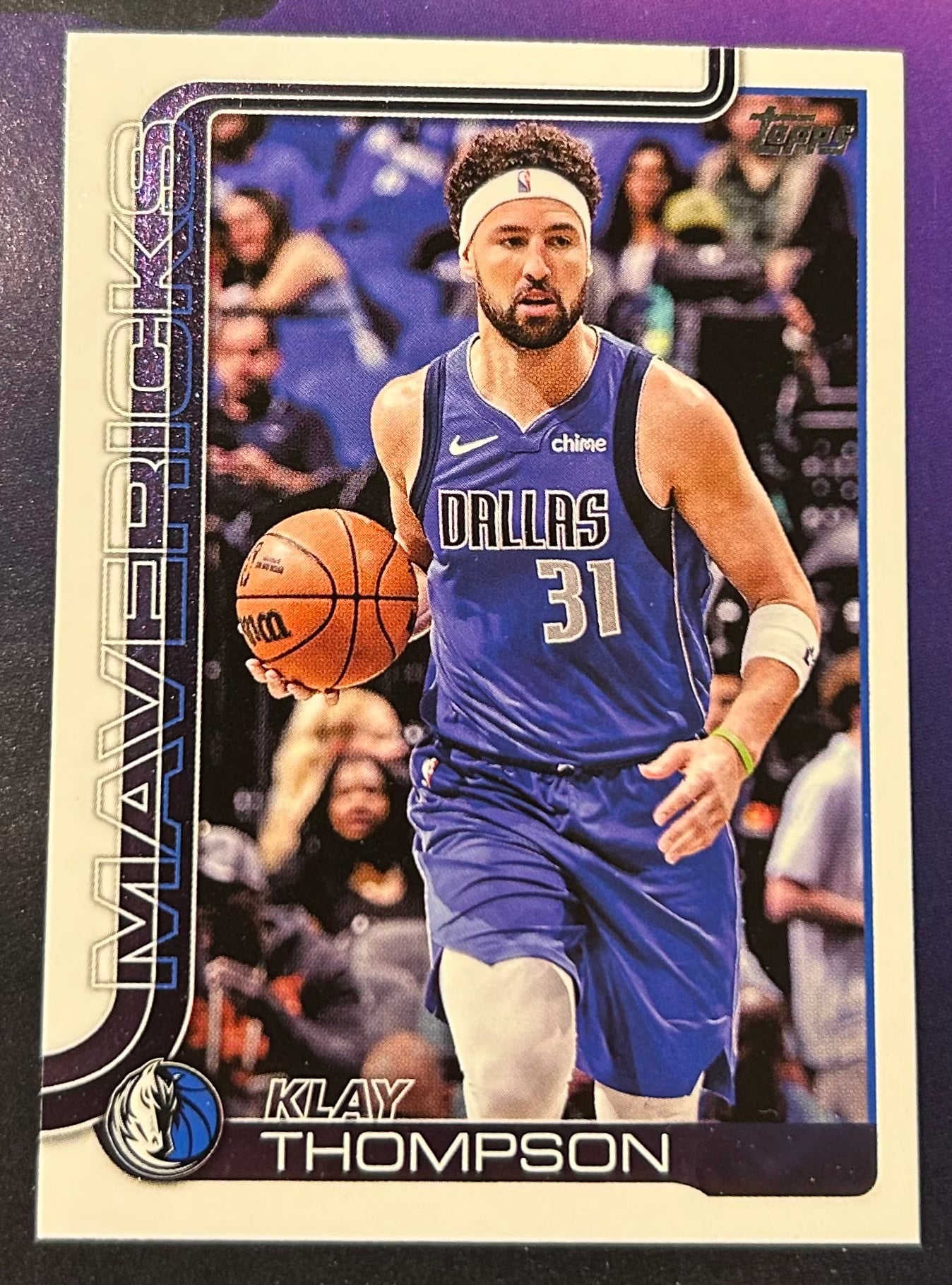 * Klay Thompson 2025-26 Topps NBA Card DALLAS MAVERICKS