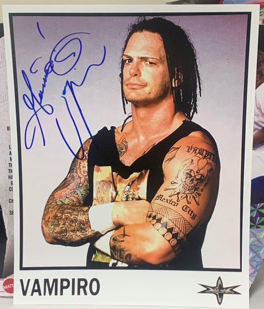 Vampiro Signed 8x10 Color Photo (Comes w/COA)