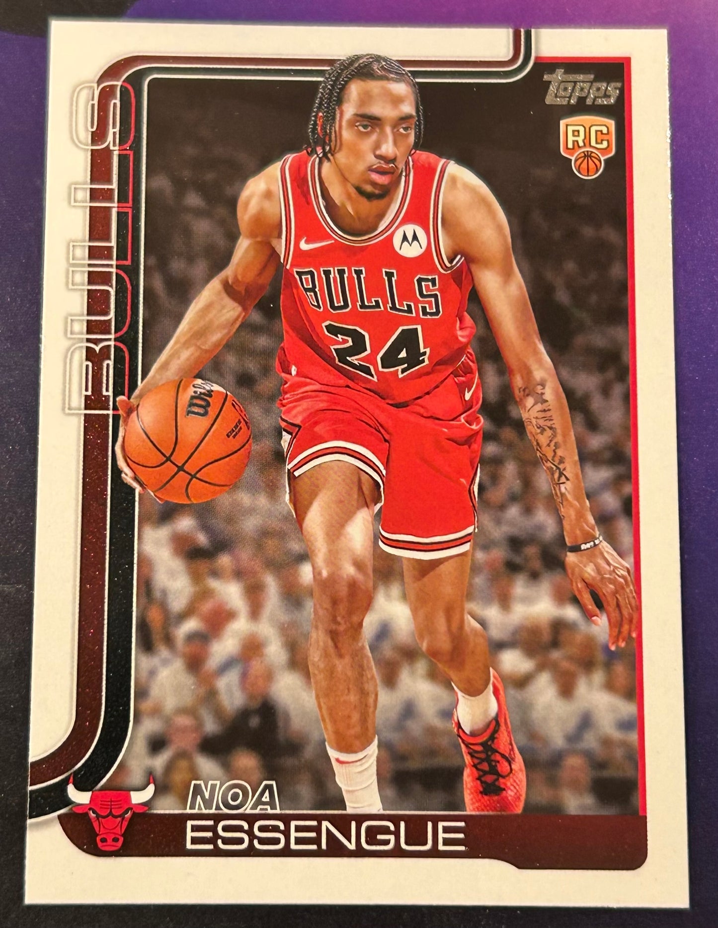 * Noa Essegue 2025-26 Topps NBA ROOKIE Card CHICAGO BULLS