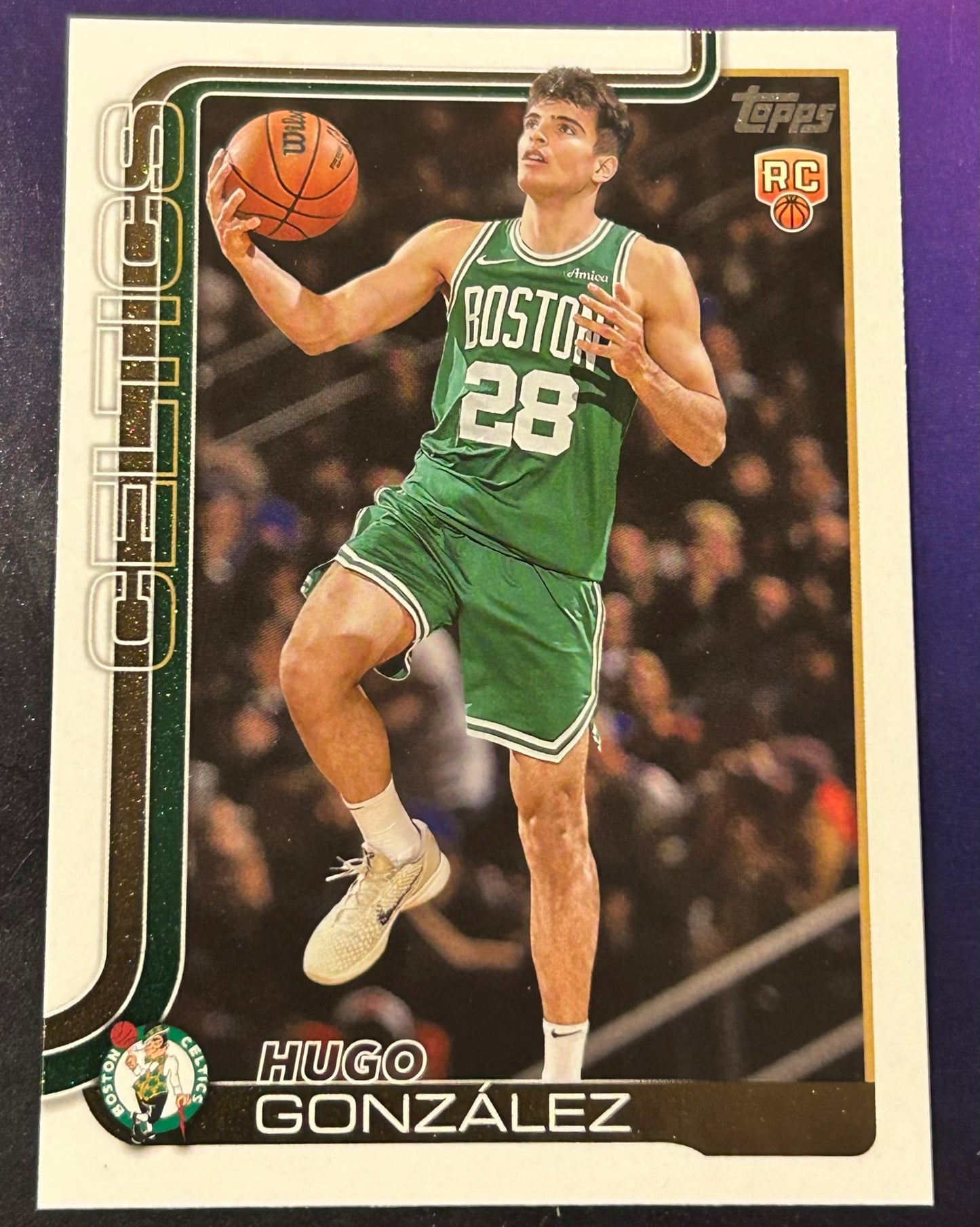 * Hugo Gonzalez 2025-26 Topps NBA ROOKIE Card BOSTON CELTICS
