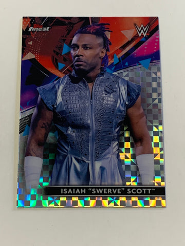Swerve Strickland 2021 WWE NXT Topps Finest X-Fractor Refractor Card