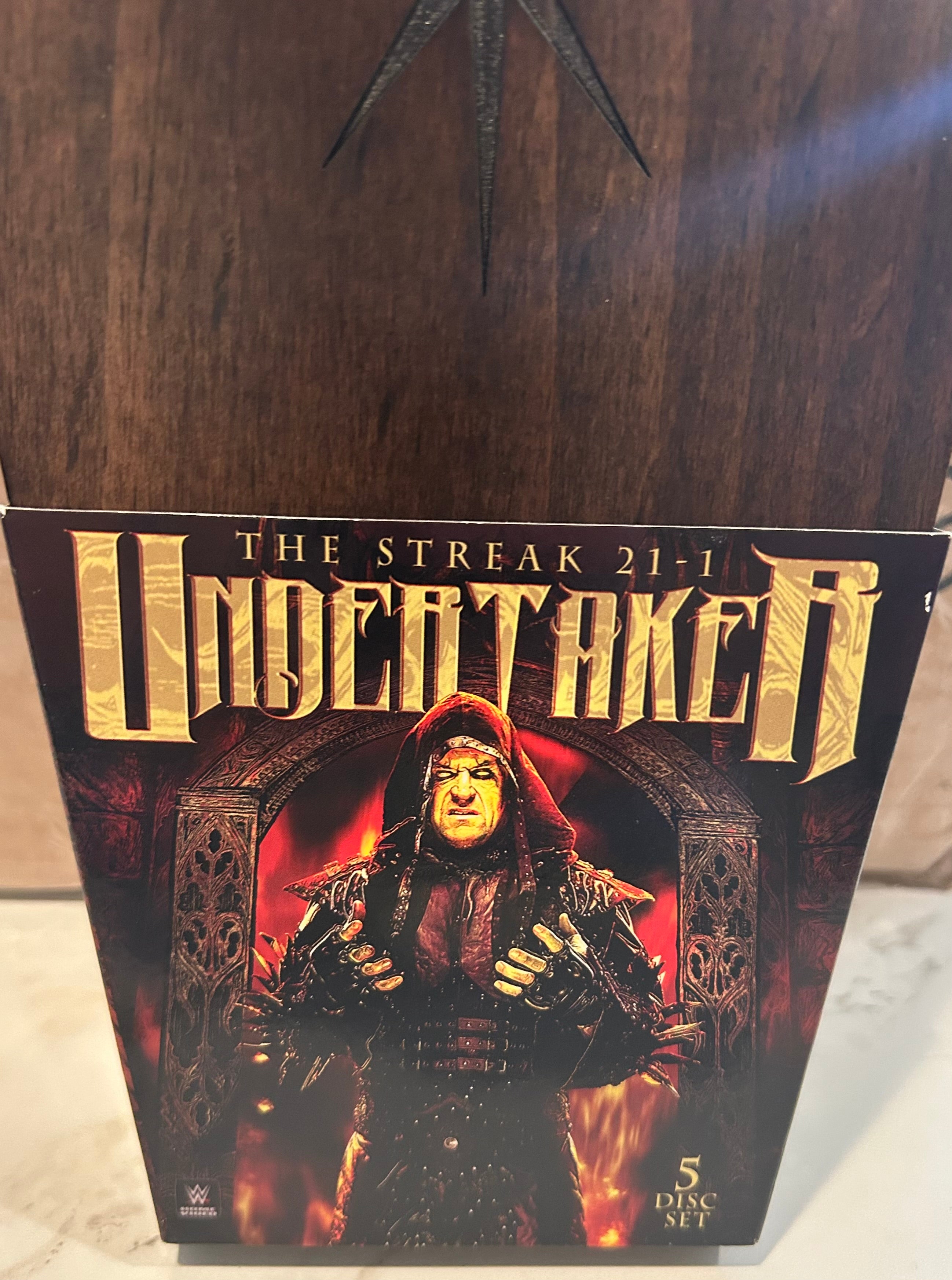WWE DVD “Undertaker, The Streak 21-1 Coffin Box Set) 5-Disc Set w