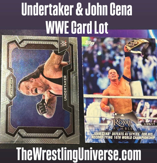 * The Undertaker & John Cena WWE Card Lot (You Get Both Cards)