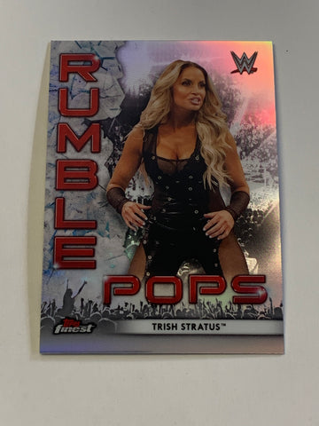 Trish Stratus 2021 WWE Topps Finest “Rumble Pops” Refractor Card