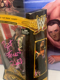 Bret “The Hitman” Hart SIGNED WWE Mattel Defining Moments Elite Action Figure (Comes w/COA)