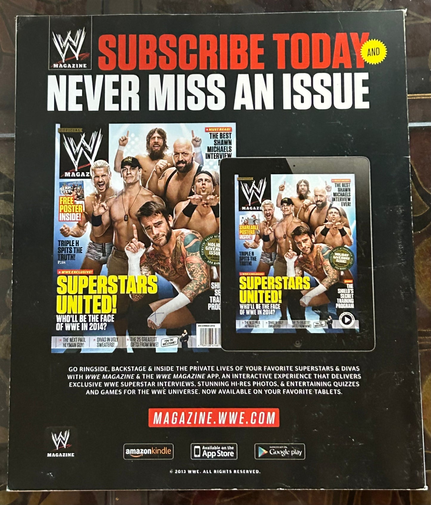 * WWE Magazine “2013 The Year in Photos (Special Edition)