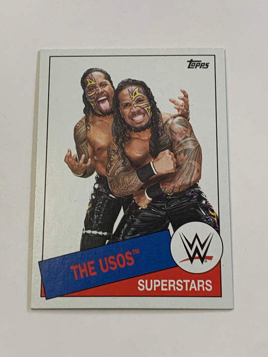 The Usos (Jimmy & Jey Uso) 2015 WWE Topps Heritage BLOODLINE