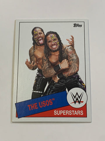 The Usos (Jimmy & Jey Uso) 2015 WWE Topps Heritage Card BLOODLINE