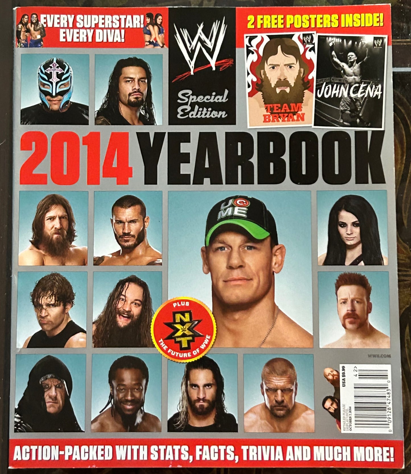 * WWE Magazine “2014 Special Edition Yearbook” (2 Free Posters Inside)