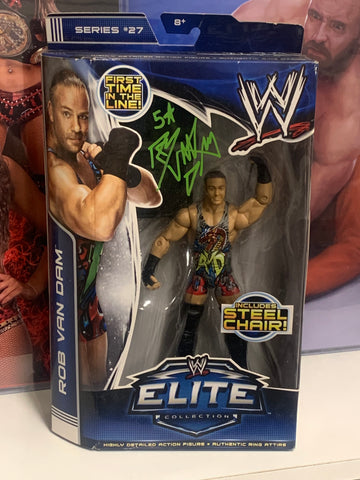 RVD Rob Van Dam SIGNED WWE Mattel Elite Series 27 Action Figure (Comes w/COA)