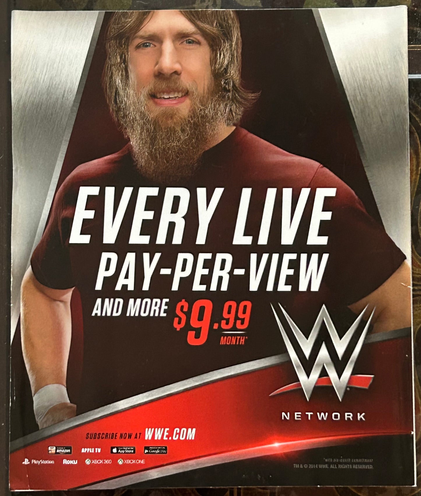 * WWE Magazine “2014 Special Edition Yearbook” (2 Free Posters Inside)