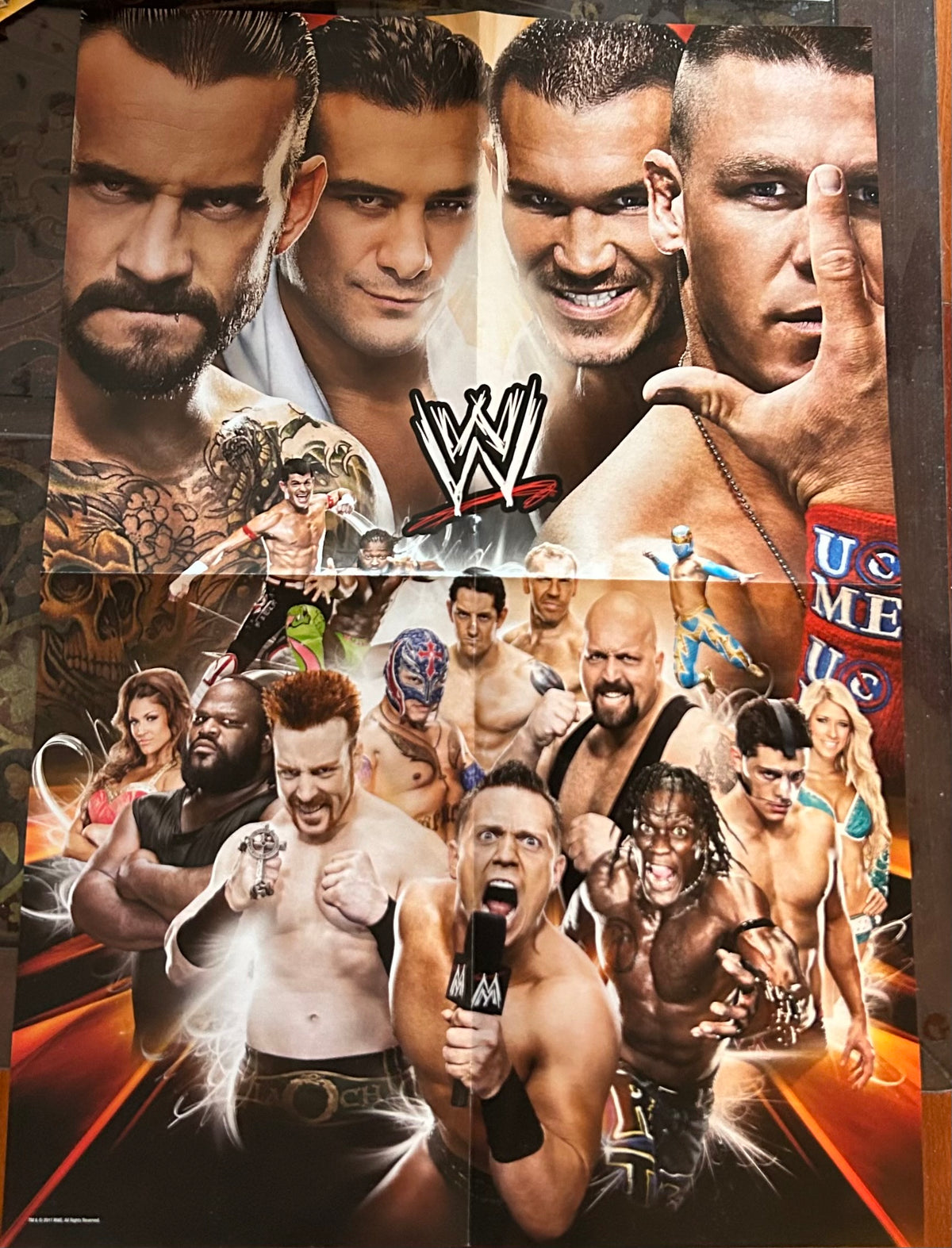 * WWE Core Full Color Poster (CM Punk, Cena, Del Rio, Orton) – The ...
