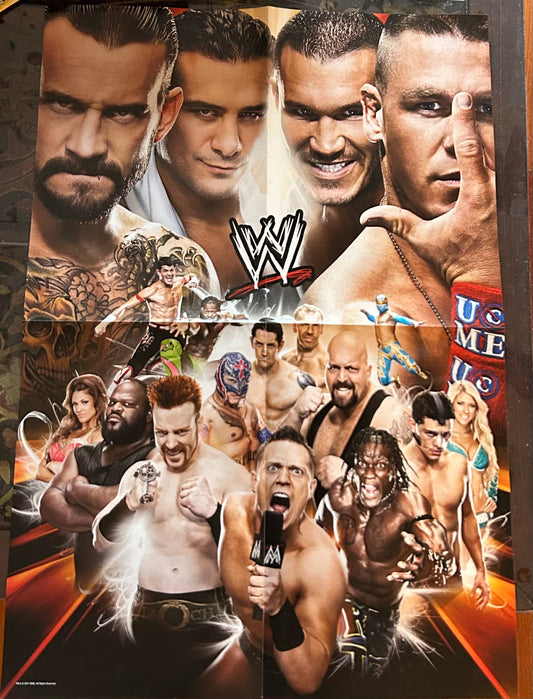 * WWE Core Full Color Poster (CM Punk, Cena, Del Rio, Orton)