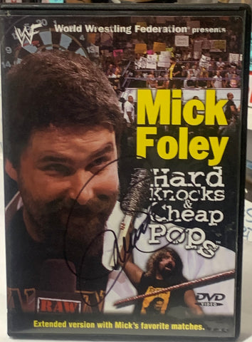 Mick Foley SIGNED DVD “Hard Knocks & Cheap Pops”  (Comes w/COA)!!!