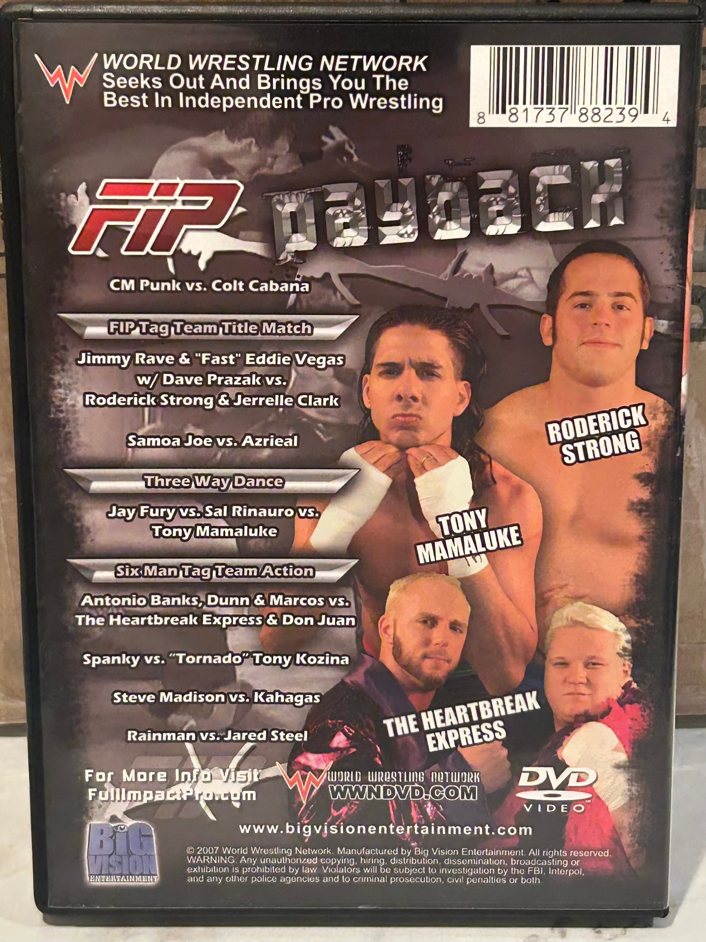 FIP DVD “Payback” (CM Punk, MVP, Samoa Joe & so much more) – The