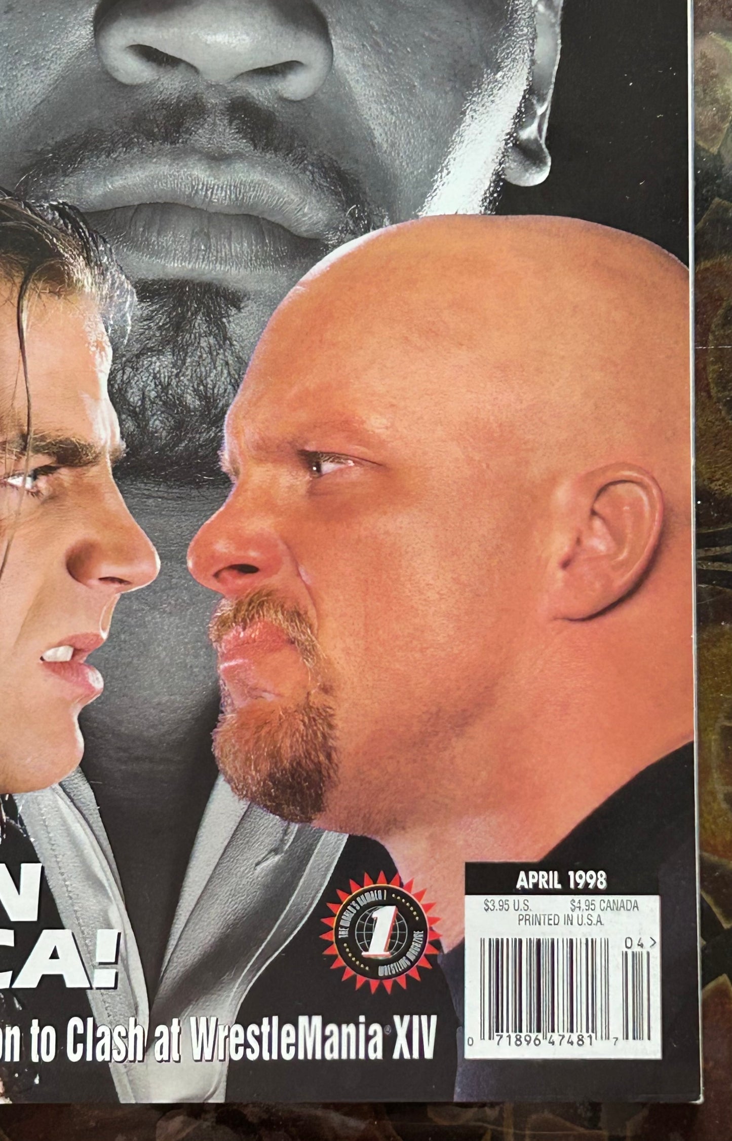 * WWE Magazine April 1998 (Comes with a Wrestlemania Poster Inside)