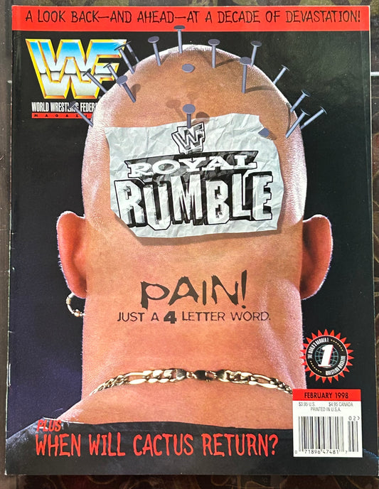* WWE Magazine February 1998 (Stone Cold Steve Austin)