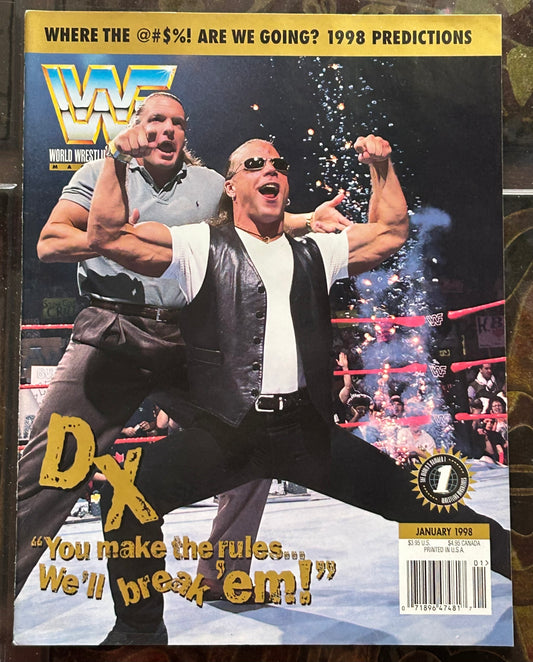 * WWE Magazine January 1998 (Road Warriors Color Pull-out Poster Inside)