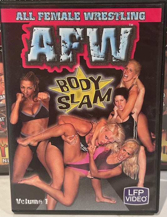 + AFW DVD “All Female Wrestling Vol 1” Body Slam