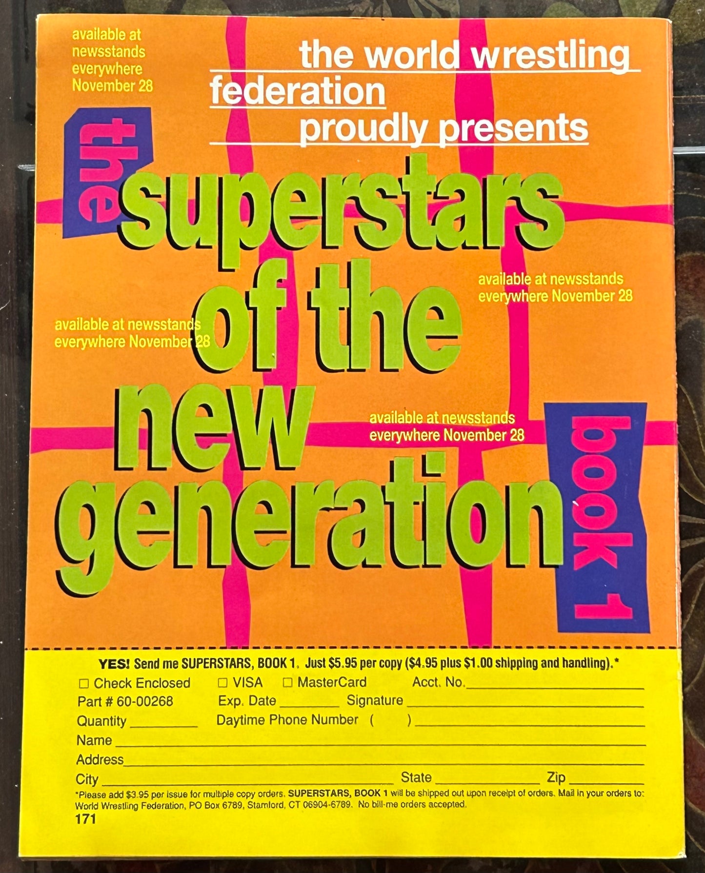 * WWE Magazine November 1995 (Bam Bam Bigelow Poster Inside)