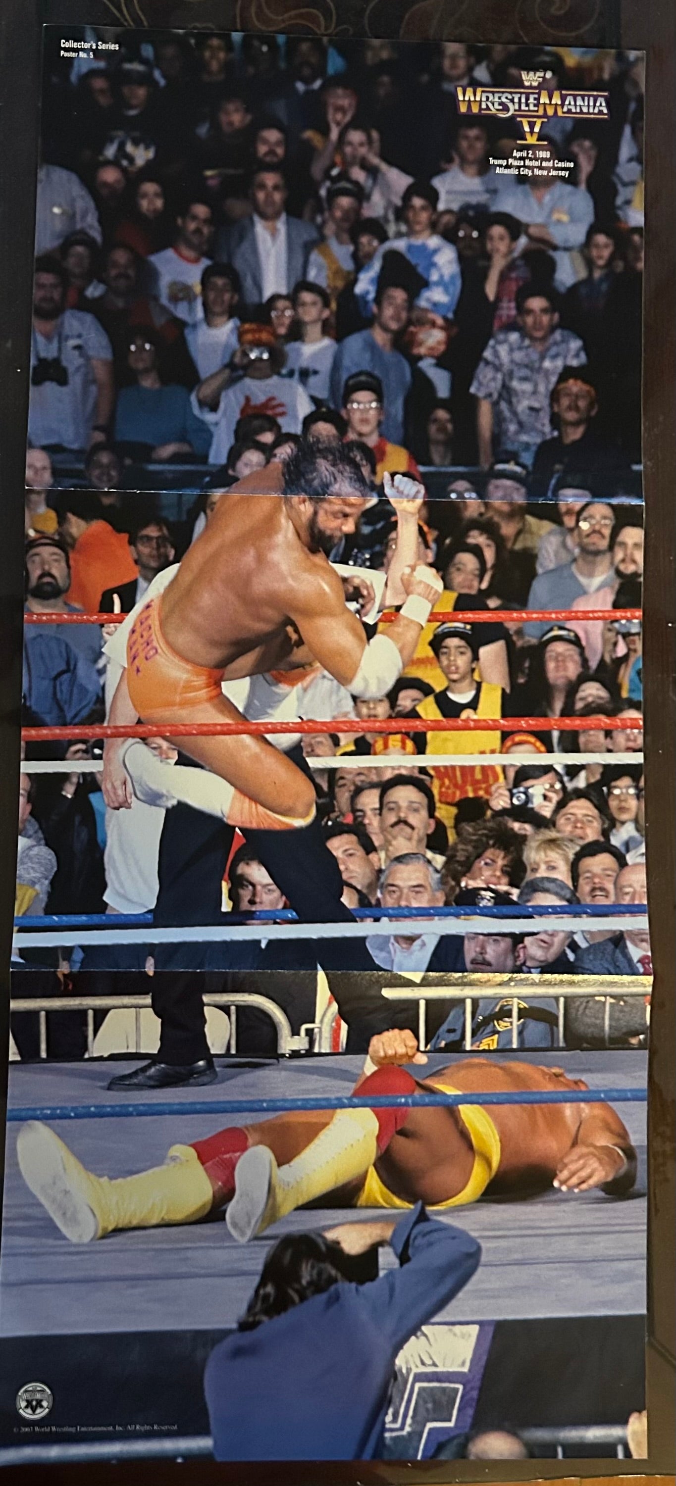 * WWE Wrestlemania 5 (Savage & Hogan) Full Color Pull-out Poster
