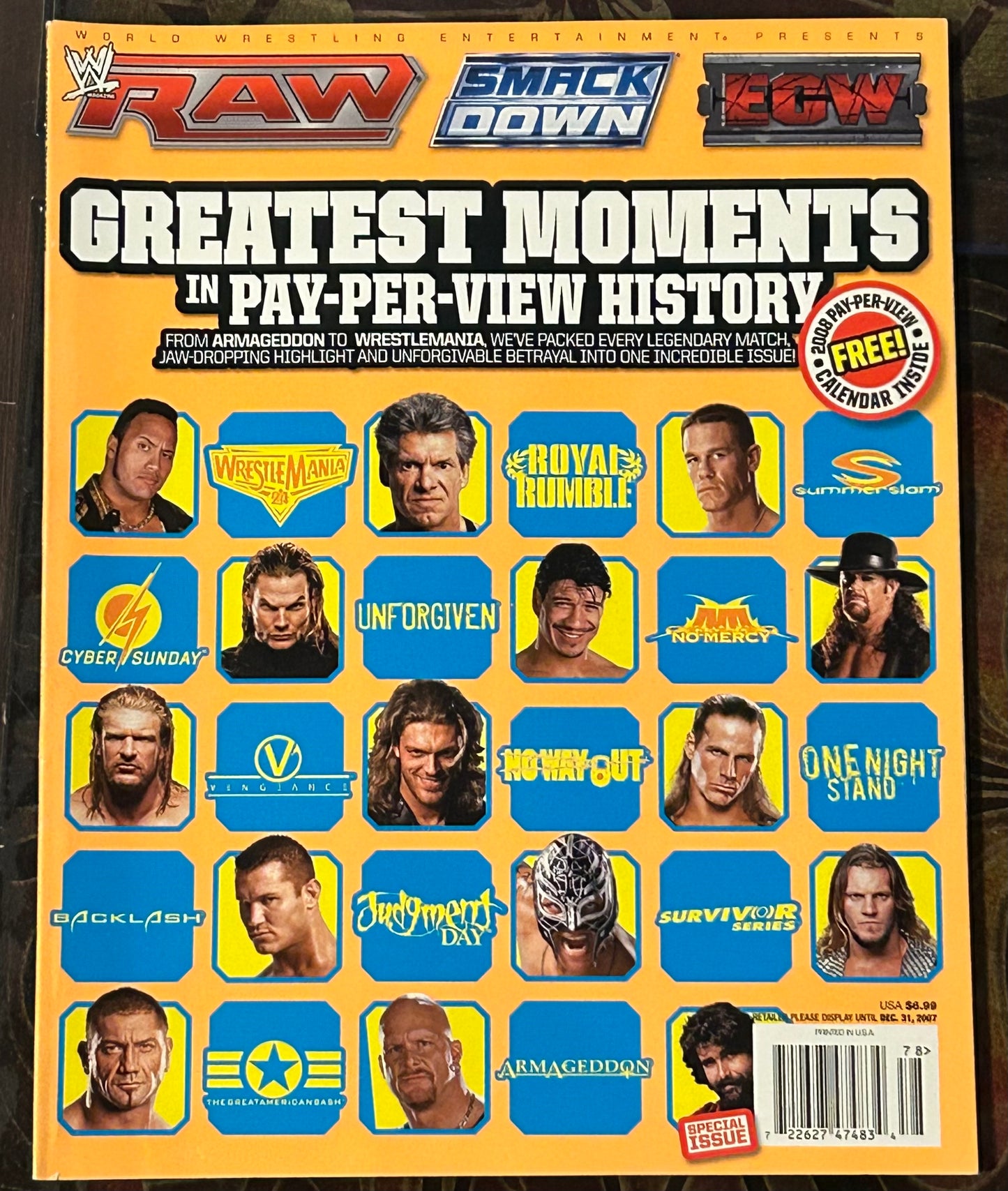 * WWE Magazine “Greatest Moments in PPV History “ (RAW, Smackdown, ECW)