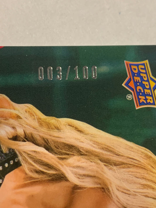 Tay Conti 2021 AEW Upper Deck Red Parallel Card #3/100