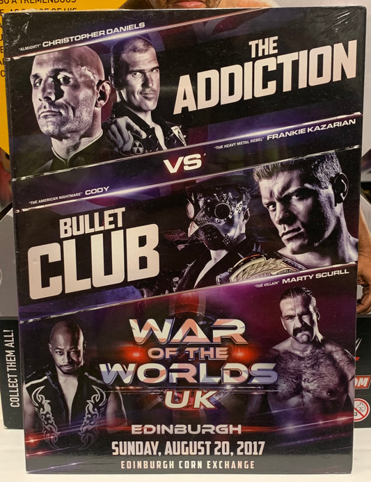ROH Ring of Honor DVD “War of the Worlds UK, Edinburgh” 8/20/2017 (Cody, Bully Ray, The Addiction, Bullet Club)