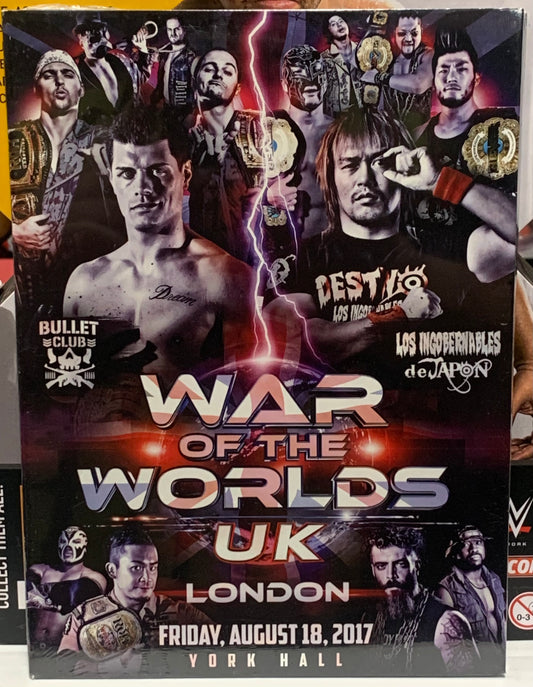 ROH Ring of Honor DVD “War of the Worlds UK, London” 8/18/2017 (Bullet Club, Cody, Young Bucks, Takahashi, Naito)