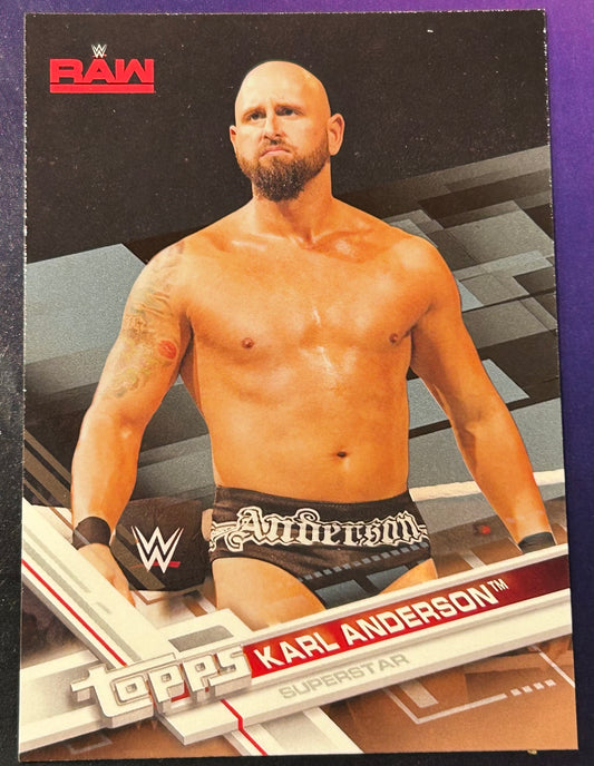 * Karl Anderson 2017 WWE Topps BRONZE Parallel Card