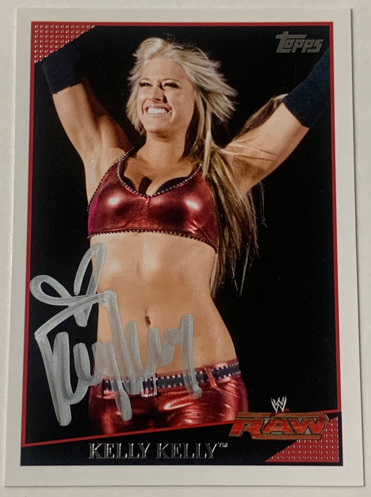 Kelly Kelly 2009 WWE SIGNED Topps Card (Comes w/COA)