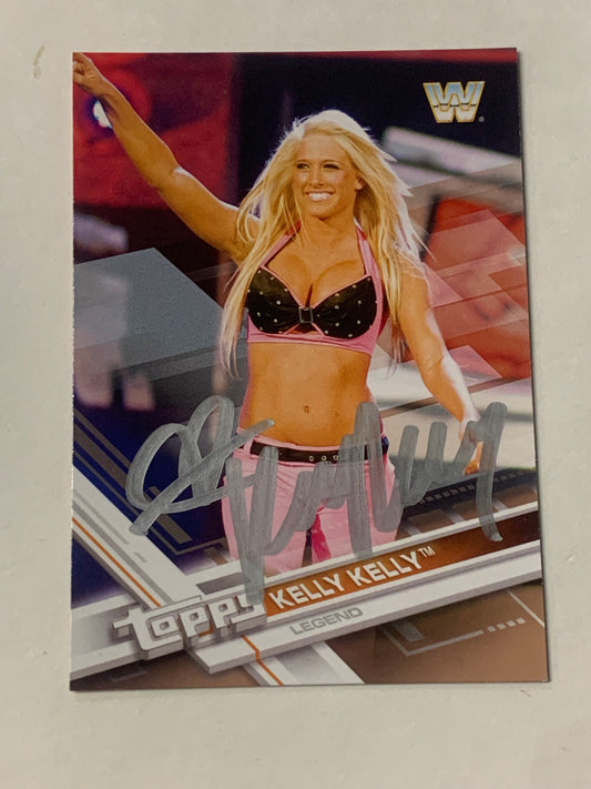 Kelly Kelly 2017 WWE SIGNED Topps Bronze Parallel Card COA