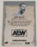 CM Punk 2022 AEW UD Upper Deck Card!!!