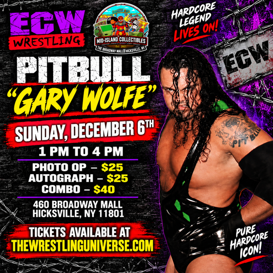 Meet & Greet with Pitbull Gary Wolfe ECW DAY @ Broadway Mall Hicksville September 27th from 1-4pm