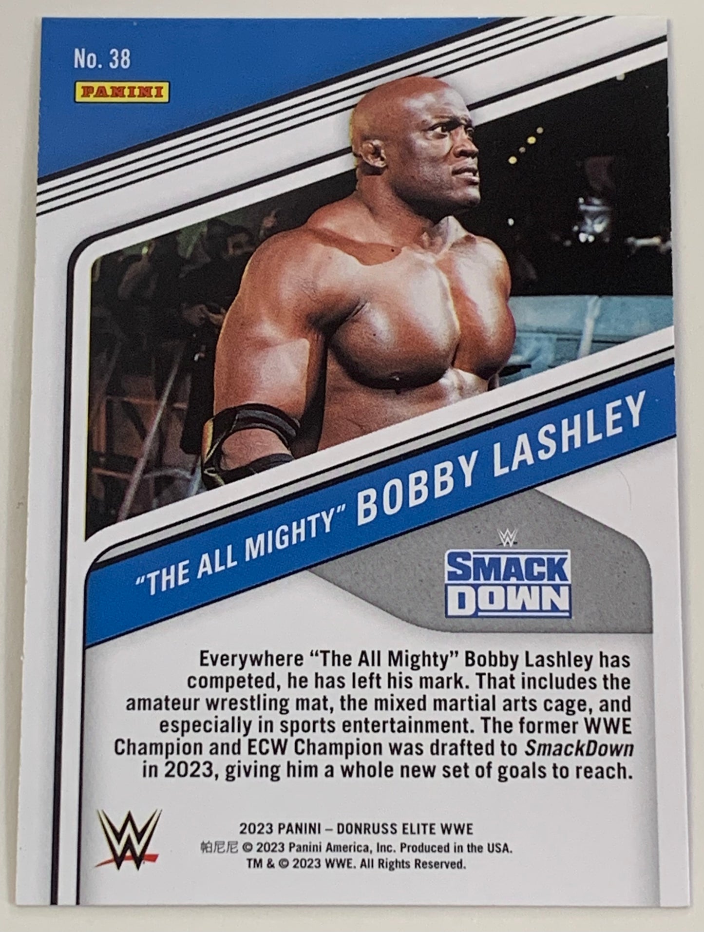 Bobby Lashley 2023 WWE Donruss Elite #38