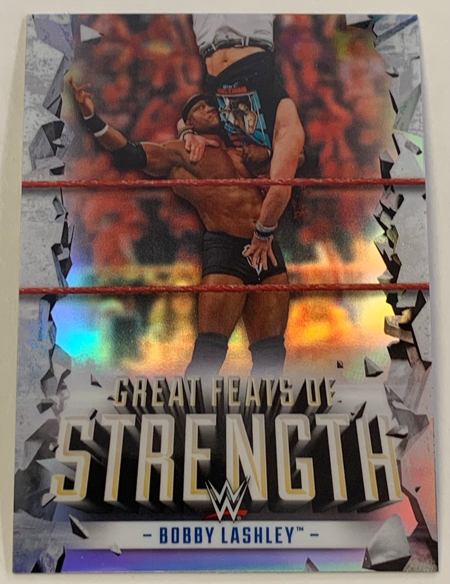 Bobby Lashley 2021 WWE Topps Chrome “Great Feats of Strength” Insert