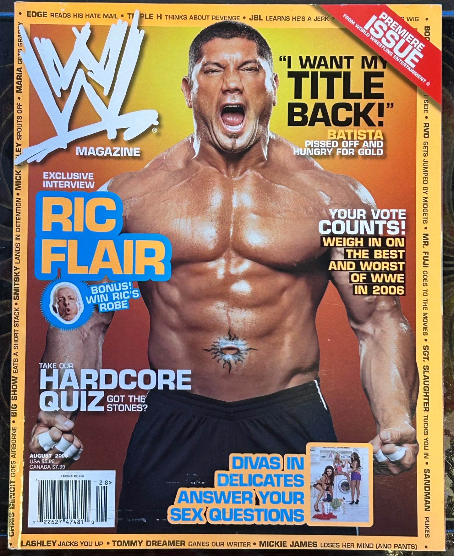 * WWE Magazine August 2006 (PREMIERE ISSUE)