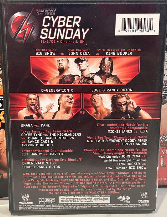 + WWE DVD “Cyber Sunday 2006” (Umaga, Cena, Lita & so much more)