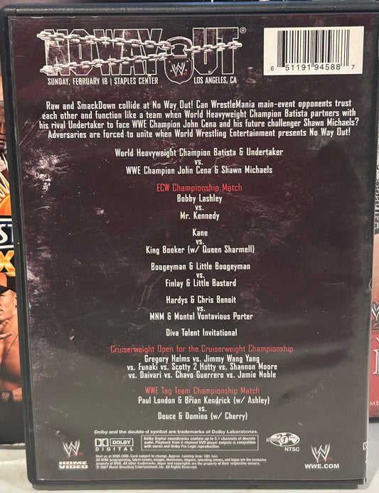 + WWE DVD “No Way Out 2007” (Cena, Shawn Michaels, Batista & so much more)